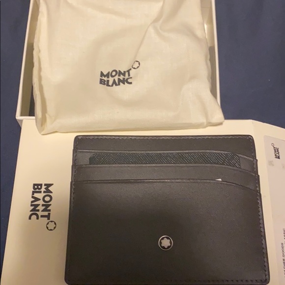 Brown Mont Blanc card holder - Picture 2 of 2